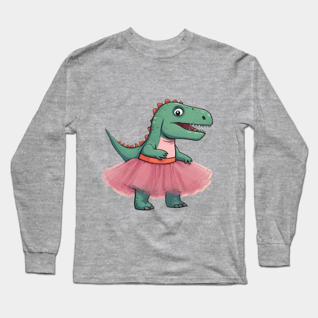 Dinosaurier in Tütü Long Sleeve T-Shirt by LeahHa